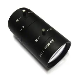 1/3 "CS 6-60 мм Объективы для видеонаблюдения ИК F1.6 Диафрагма расстоянием ручной диафрагмой для IP CCD Камера