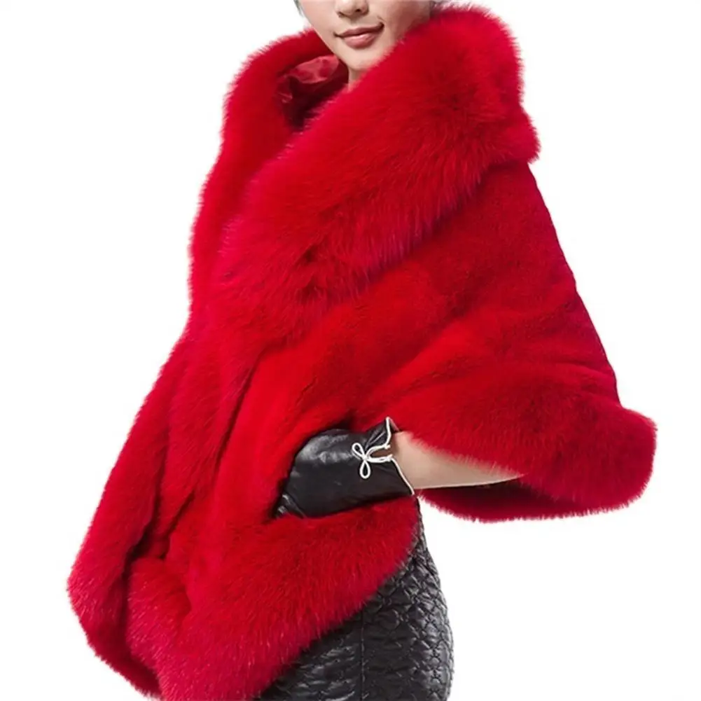 Высокое качество; ; Женское зимнее пальто из искусственного меха; мягкая длинная нежная накидка; шаль;