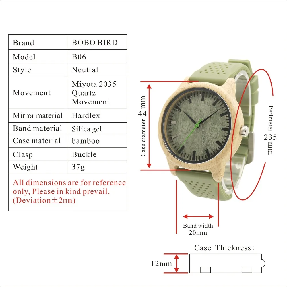 Бобо птица Relogio Masculino часы для женщин бренд бамбук для мужчин часы силиконовой лентой кварцевые наручные relogio feminino W-B06