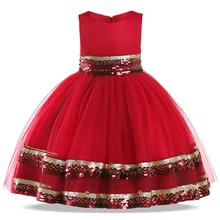 Новинка года; зимнее платье для маленьких девочек; свадебное платье; Детские платья для девочек; детская одежда; праздничное платье принцессы с блестками для дня рождения