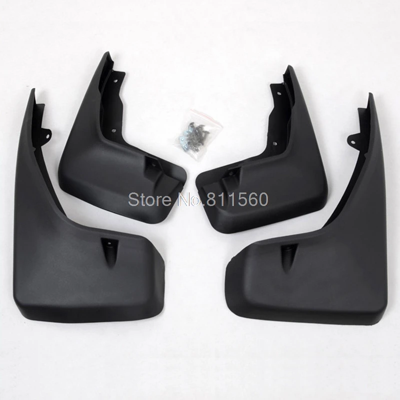 

Black Mud Flaps Splash Guard Mudguard Mudflaps Fenders Kit Mudguard 4pcs Set For Freelander 2 2006-2010