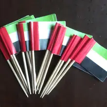 30 шт. флаг ОАЭ зубочистки клетчатый флаг Pickers приложение закуска зубочистки Фруктовые Плиты для коктейлей вечерние парковый Декор