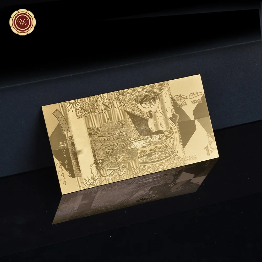 Сувениры, 1 динар, Золотая банкнота, особые Позолоченные банкноты, подарок для ценностных подарков