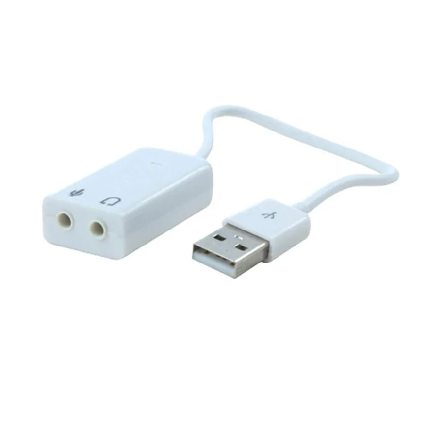 Внешняя звуковая карта Quevinal USB 7 1 виртуальный канал с кабелем микрофоном