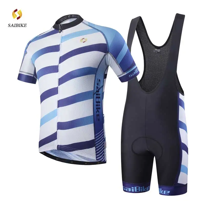Saibike Велоспорт Джерси Набор черный для мужчин летняя велосипедная одежда Ropa Ciclismo maillot hombre Велосипедный спорт дышащая одежда - Цвет: s1654