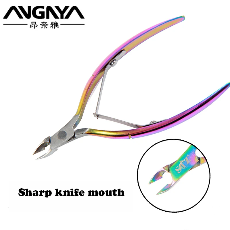 

ANGNYA 1Pcs Nail Cuticle Cutter Nail Clipper Nipper Stainless Steel Nail Art Tool Finger & Toe Nail Dead Skin Cuticle Scissor