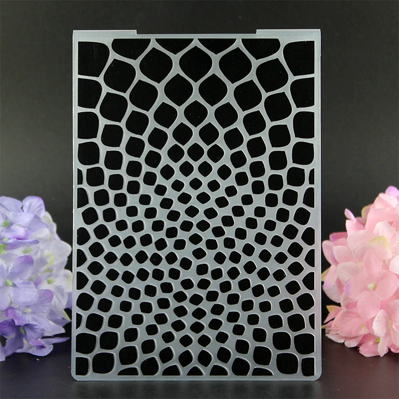 YLEF054 Swirl Plastic Embossing Folder For Scrapbook Stencils DIY Photo