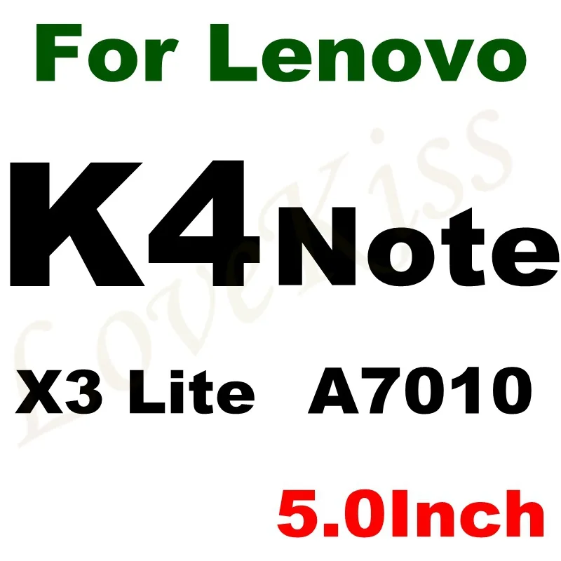 9H закаленное стекло для lenovo A536 A6000 A6010 A7000 A5000 Vibe C2 P1 M K3 K4 K5 K6 Note A Plus X3 Lite Защитная пленка для экрана - Цвет: K4 Note