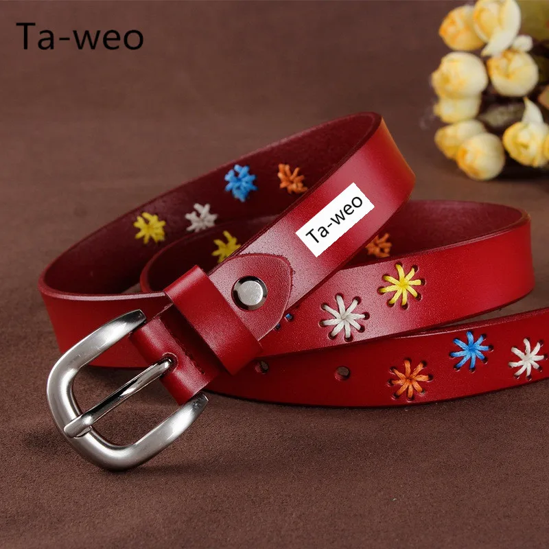 Fashion Women Leather Belts, Dress Jeans Belts, Lady Shorts Pin Buckle