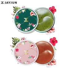 JAYJUN Green Tea / Roselle Hydrogel Eye Gel Patch Under Eye Mask Anti Wrinkle Remove Finelines Dark Circle Brighten 60PCS