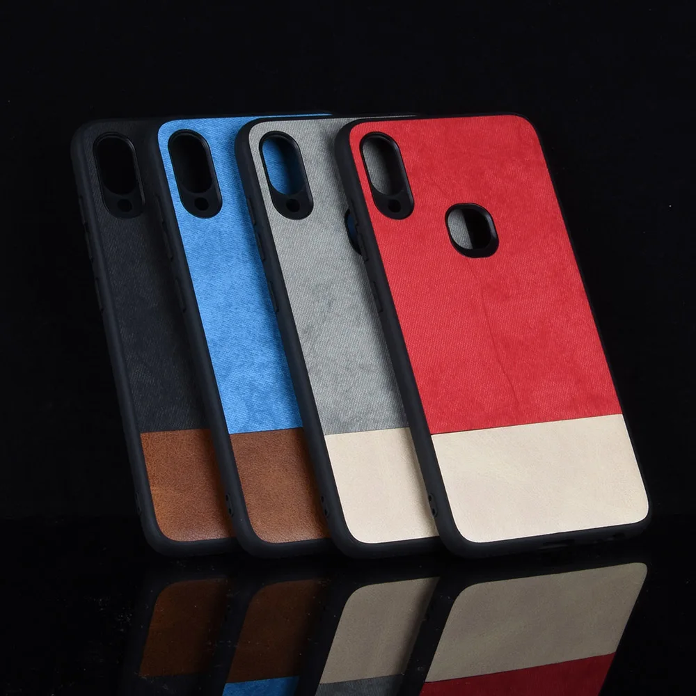 

For Lenovo S5 Pro case Lenovo S 5 Pro back cover silicone fabric cowboy PU leather protective phone cover For Lenovo S5 Pro case