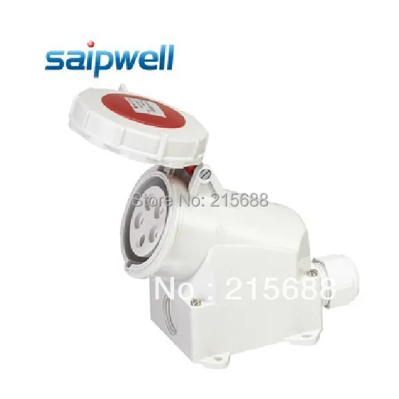 

NEW 5 POLE INDUSTRIAL SOCKET SAIPWELL BRAND 16A 220V WATERPROOF SOCKET