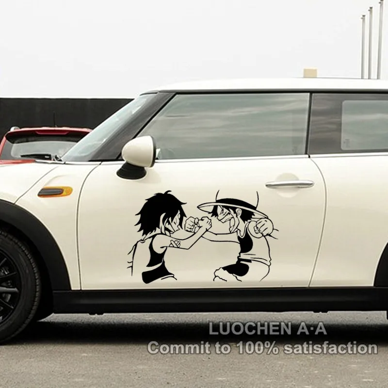 

Car Stickers ONE PIECE Pirate Monkey Luffy Portgas D Ace Cartoon Funny Creative Decals Auto Tuning Styling Vinyls 33cm 50cm D22