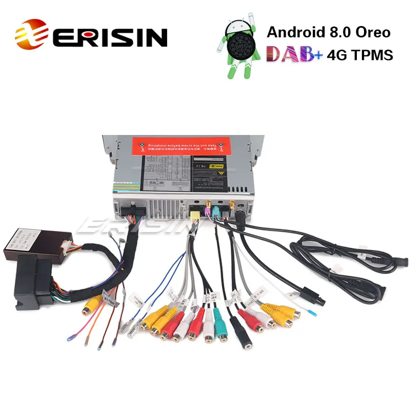 Flash Deal Erisin ES7496B 9" Android 8.0 Car DAB+ GPS Navi BT OBD 4G TPMS DTV-IN for BMW 3er E46 Rover75 MG ZT 4