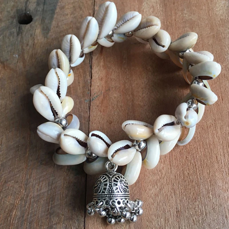 

DM New Handmade Retro Charm Bohemian Beads Shell Bracelets For Women bracelet femme Fashion Jewelry Accessories pulsera conchas