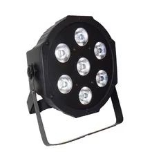 6 шт./лот беспроводной пульт дистанционного управления светодиод SlimPar 7x9 Вт RGB 3в1 светодиодный DJ мыть свет освещение для сцены без шума и быстрая