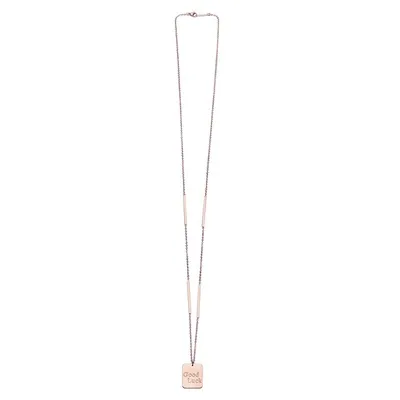 

Fashion New Styles Sweater Chain Autumn and Winter Long Necklace Female Simple Letter Good Luck Square Tide Necklace
