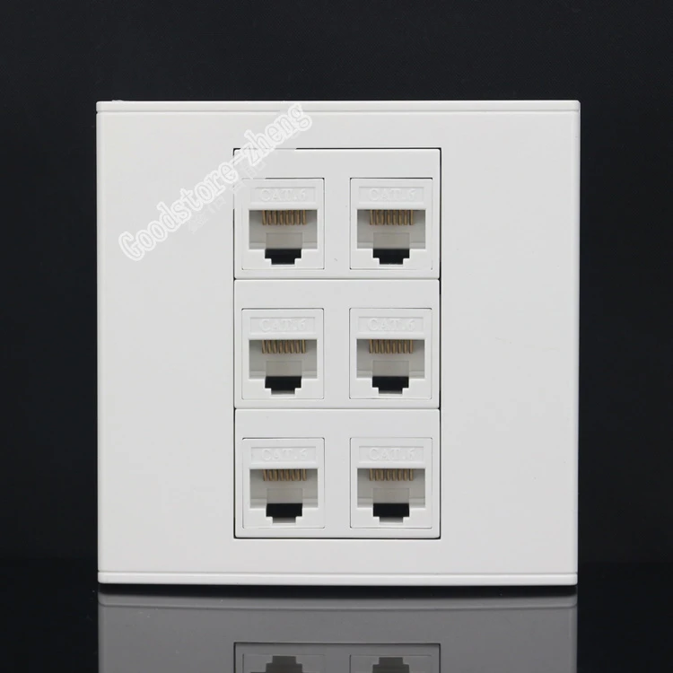 uxcell 250V RJ45 Jack Port Coupler Ethernet Port Wall Plate Outlet Socket uxcell 250V RJ45 Jack Port Coupler Ethernet Port Wall Plate Outlet Socket
