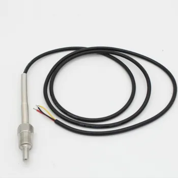 

DS18B20 Digital Temperature Sensor G1/4 Thread Probe OD=6mm 1m PVC 3-core Wire SUS304 Stainless Steel Shell L30mm- L300mm
