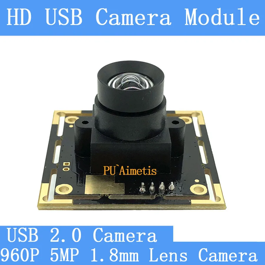 

PU`Aimetis Square surveillance cameras HD 1.3 megapixel 1280*960P Linux UVC USB2.0 camera module No distortion 5MP 1.8mm lens