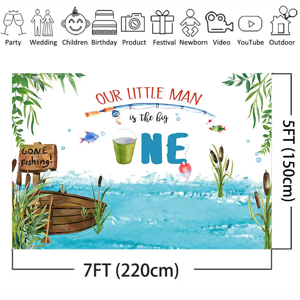 Get Mehofoto Gone Fishing Birthday Backdrop For Photography The Big HD Get Wallpaper Mehofoto Gone Fishing Birthday Backdrop For Photography The Big Free HD