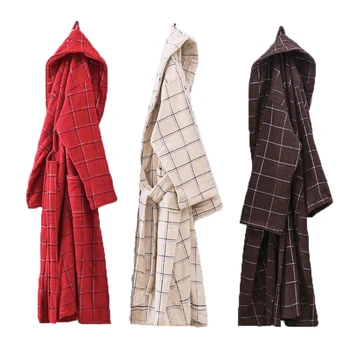 

Bathrobes Women Thick Robe Men Winter Warm Long Sleeve Cotton Robe Female Sleepwear Lounges casual Homewear Pyjamas Bridesmaid