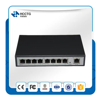 

9 Ports 8 PoE Switch HCC-208EP-E compatible network cameras Powered 48 V Network Switch