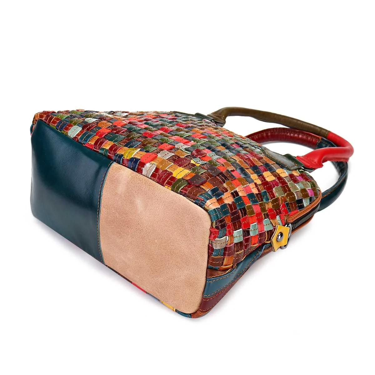 Сумки с витым декором дизайнерские женские сумки из натуральной кожи сумка из лоскутов для дам многоцветная сумка через плечо высокое качество сумки