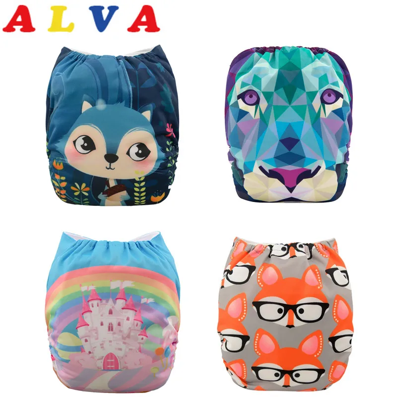 

U Pick ALVA Baby 2019 Most Popular Digital Position Baby Cloth Diaper with Microfiber Insert (YD Series)