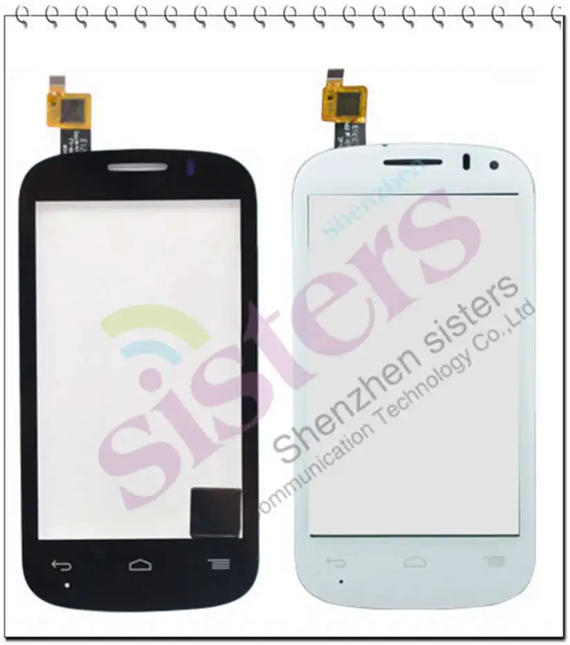 ALC0009 Black White 100% New Original Digitizer Touch Screen Glass For Alcatel One Touch POP C3 Dual OT-4033E OT4033 4033D 4033X 4033   (1)
