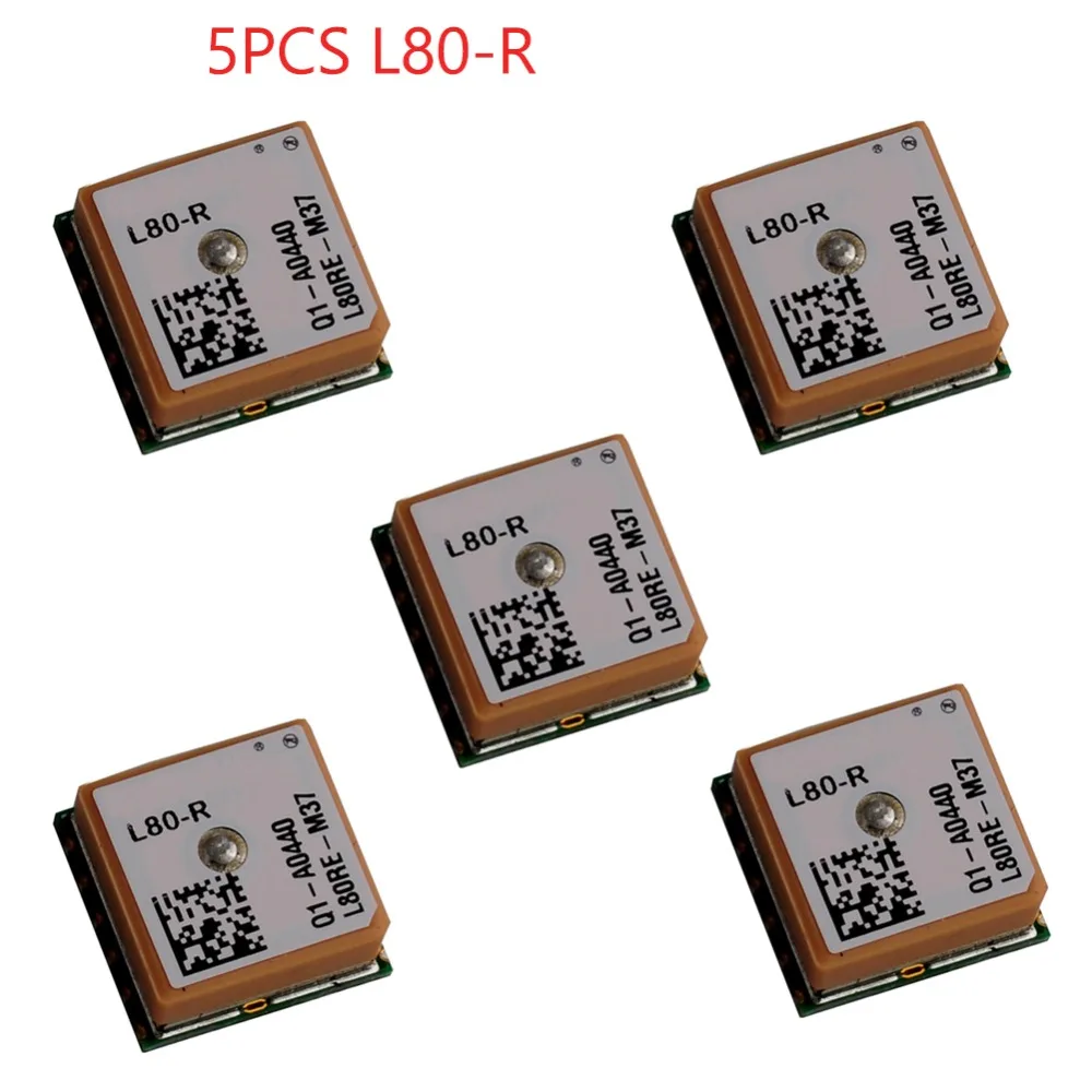 5Pcs L80-R Compact GPS POT Module Navigation Board ROM AGPS QZSS Integrated with Patch Antenna for