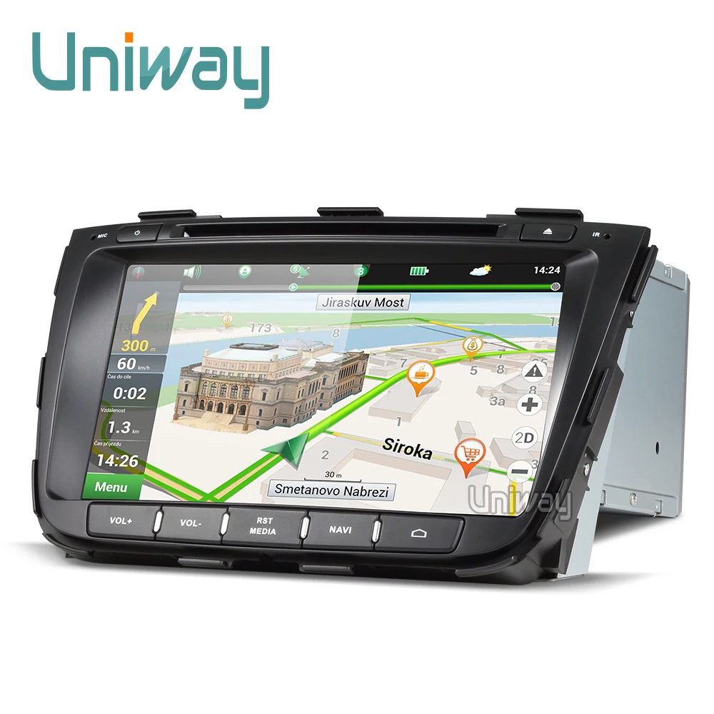 Uniway ZSLT8071 2G android 8 1 автомобильный dvd для kia sorento 2013 2014 Автомобильный Радио gps