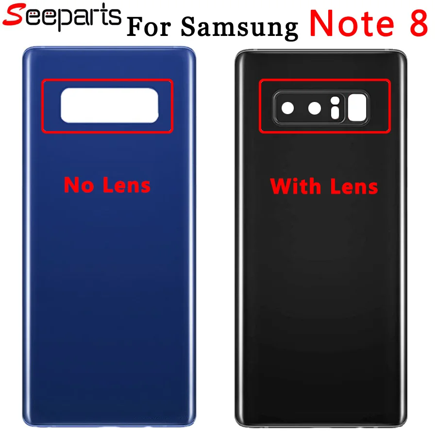 Стеклянная Крышка батарейного отсека N950 для SAMSUNG Galaxy Note 8|Корпусы и рамки