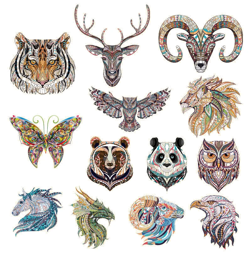 

Animals Heat Transfers Iron On Patches For Jeans T-shirt DIY Craft Stickers Applications For Clothes Decorative Appliques 47111