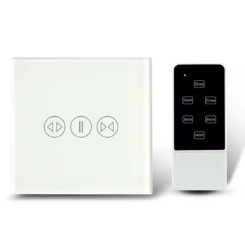 

EU Standard 433 MHZ electronic Touch Curtain Switch with Remote Control Smart Home Voltage Operating AC110-240V