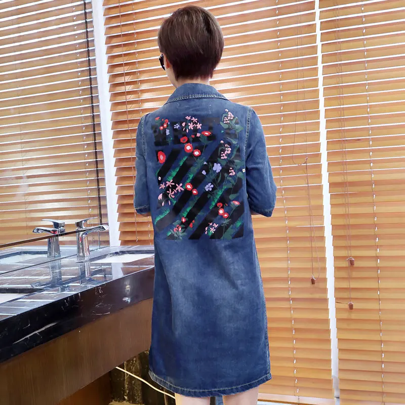 Fashion Vintage Plus Size M-5XL Women Denim Dress 2018 Summer Casual Short Sleeve Jeans Dresses Femme Mini Vestidos z673