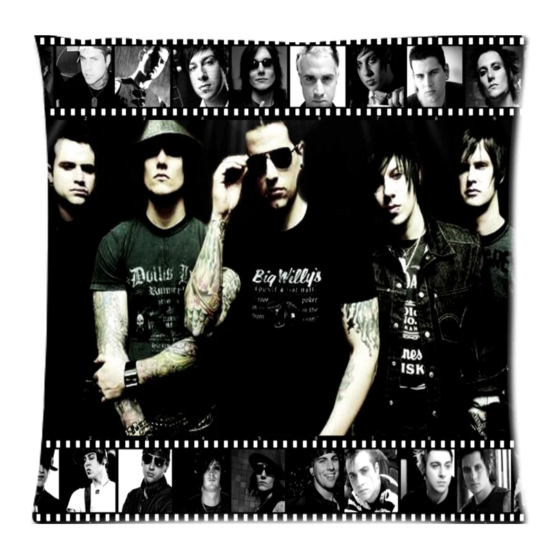 Чехол для подушки из хлопка и льна Avenged Sevenfold &amp A7X с принтом двух сторон | Дом сад