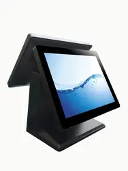 Pos № 15.6 "двойной экран Win 7 все в одном Ресторан POS системы