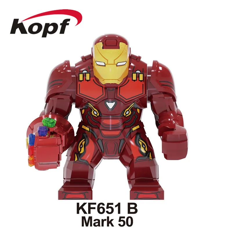 Building Blocks Super Heroes atman Superman Black Panther The Flash Thor Wolverine Bricks Dolls Figures Toys For Children KF6077 - Цвет: KF651B Without Box