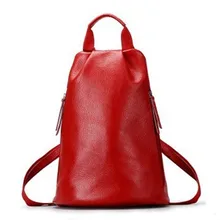 YISHIDUN high quality Shoulder bag hot women’s Cowhide backpack vintage travel bag women Girl double-shoulder casual school bags