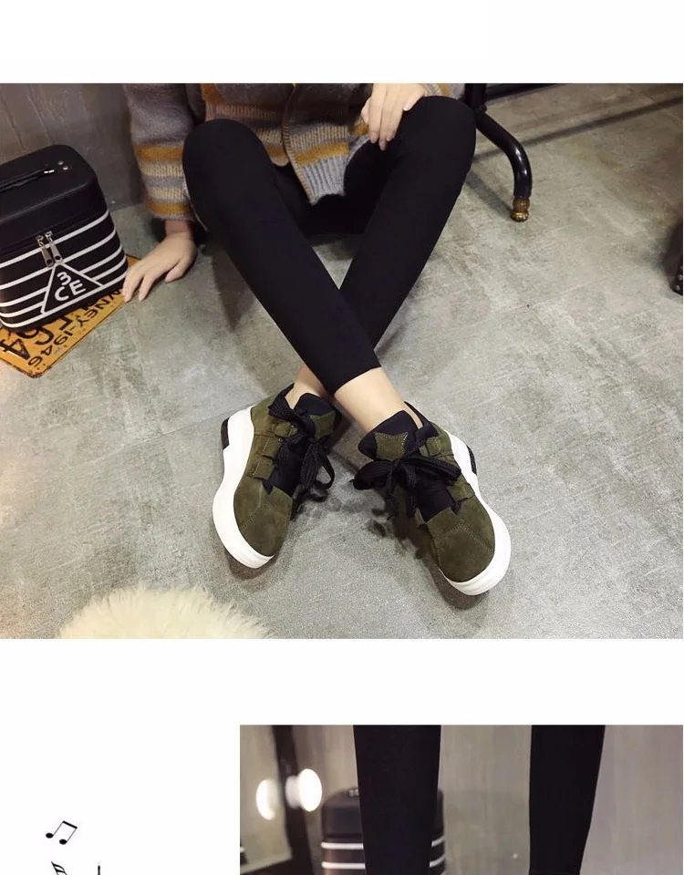 2017 new women running shoes breathable sports shoes ladies thick bottom height Increasing Shoes lightweight women shoes (6)