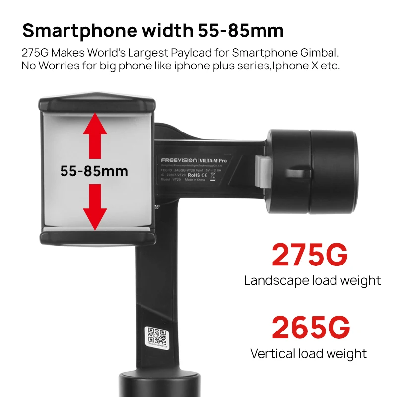 Freevision Vilta M Pro 3 осевой Ручной Стабилизатор для смартфона мобильного телефона iPhone