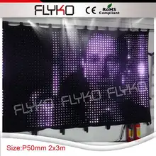 Полный xxx led видео занавес экран светодиодный занавес