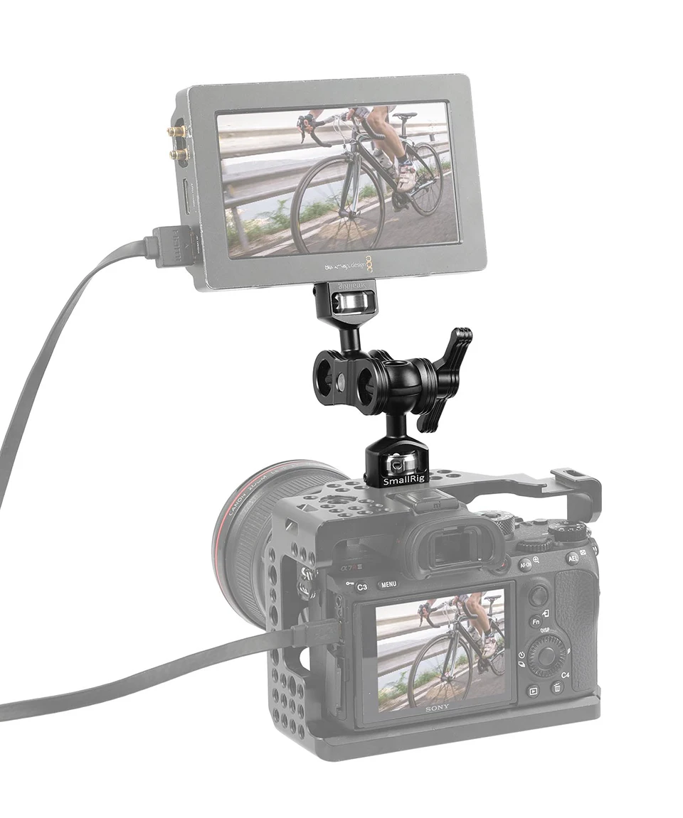 SmallRig Стабилизатор камеры DSLR Magic Arm с двойными шариковыми головками с Arri установочные штифты и 1/" винт для поддержки монитора 2115