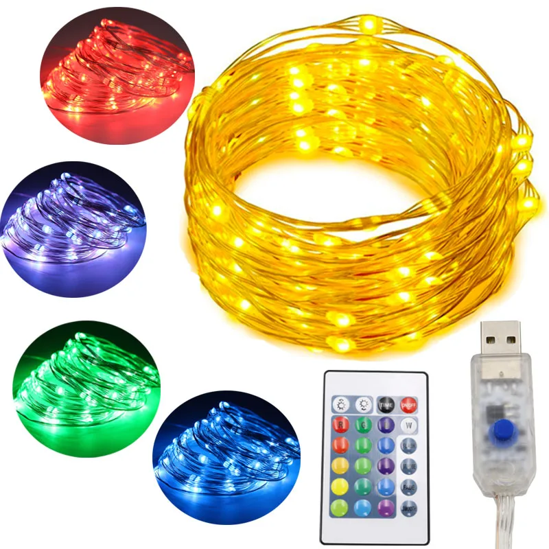 HarrisonTek RGB Remote Control LED Lights Decoration 16 Colors Changing