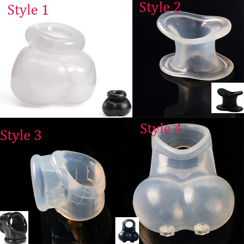 Мужское кольцо Растяжитель Для мошонки 4 вида|chastity cage|ball stretcherpenis sleeve |