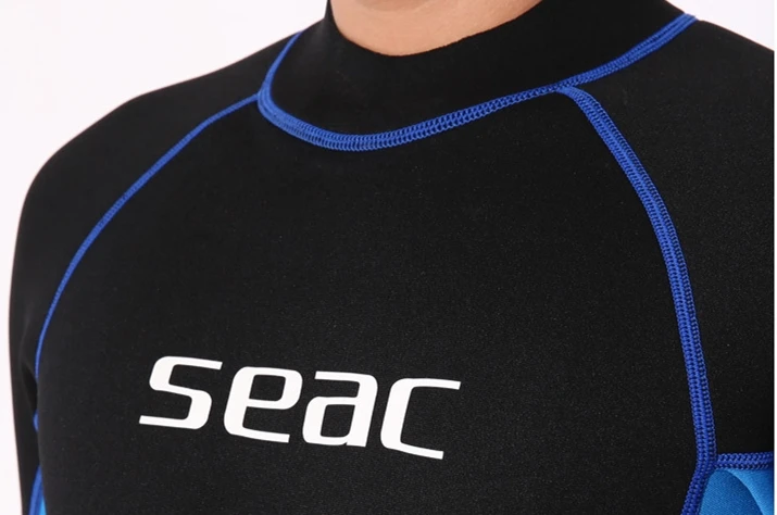 Hisea 3mm Neoprene Men Diving Suit One-piece Long-sleeve Wetsuits Long Pants Surfing Snorkeling Suits Swimwear9