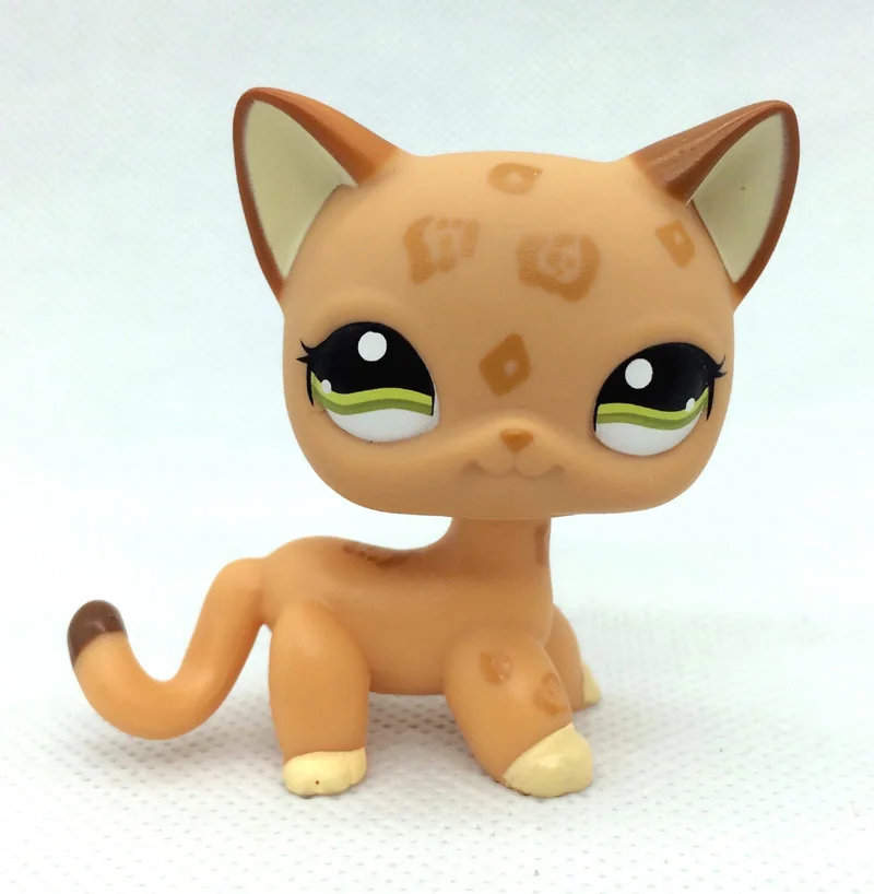 Настоящий lps littlest pet shop hasber игрушки собака короткошерстная Розовая кошка овчарка такса большой датчанин Черный Белый - Цвет: 104