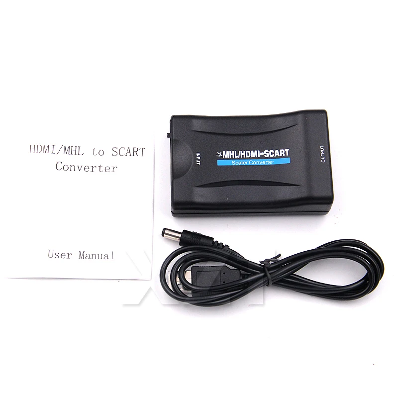 

HDMI to Scart AV converter adapter HDMI in Scart out supports up to 1080P/60hz HDMI input(video+audio supported over scart)