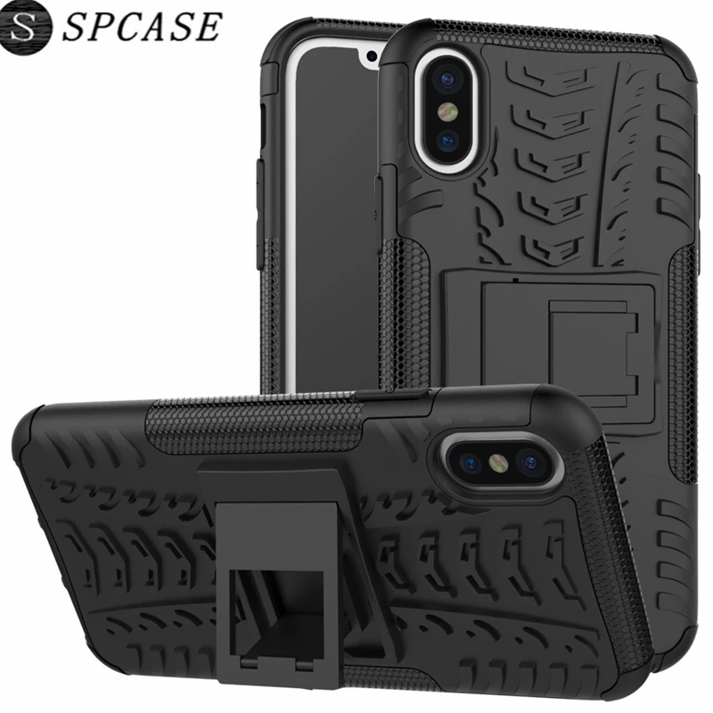 SPCASE Luxury Tire Dual Layer Silicon Phone Case for Apple iPhone X 8